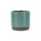 Contemporary Home Living 5.75" Small Blue Lattice Outdoor Planter Pot